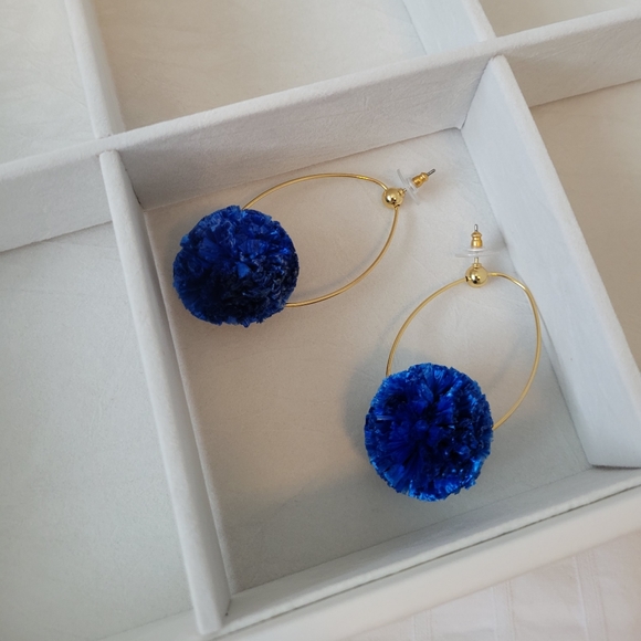 J. Crew Raffia Pom Pom earrings - Picture 4 of 4